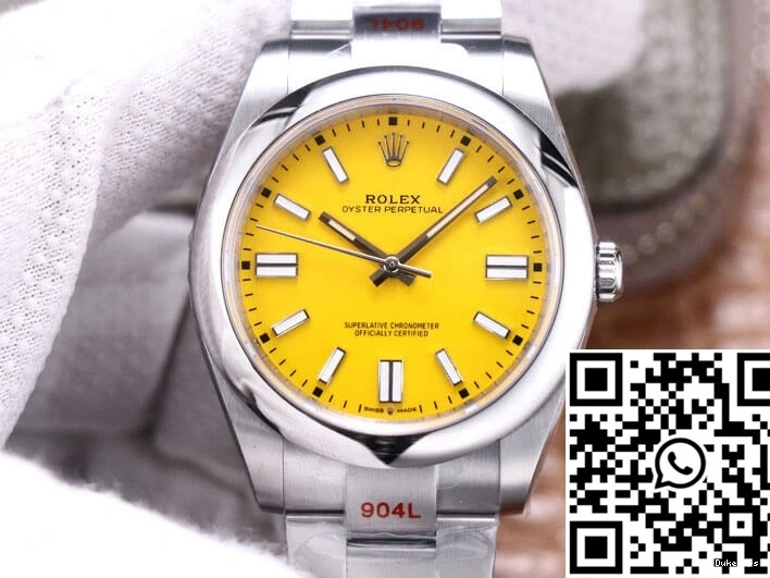 41MM EW Dial M124300-0004 Factory Oyster Yellow Rolex Perpetual 0419